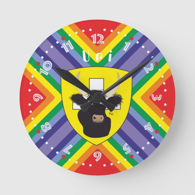 Horloge Ronde Uri Schweiz Suisse Svizzera Svizra Uhr (Recto)