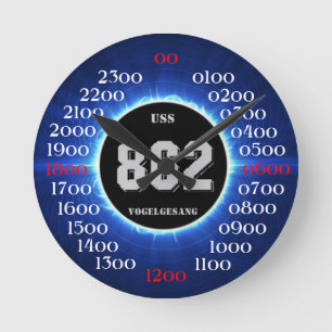 Horloge Ronde USS chant des oiseaux (DD-862)