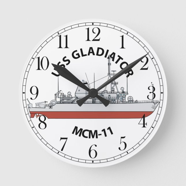 Horloge Ronde USS Gladiator MCM-11 (Recto)