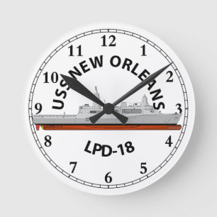 HORLOGE RONDE USS NEW ORLEANS, LPD-18, SAN ANTONIO