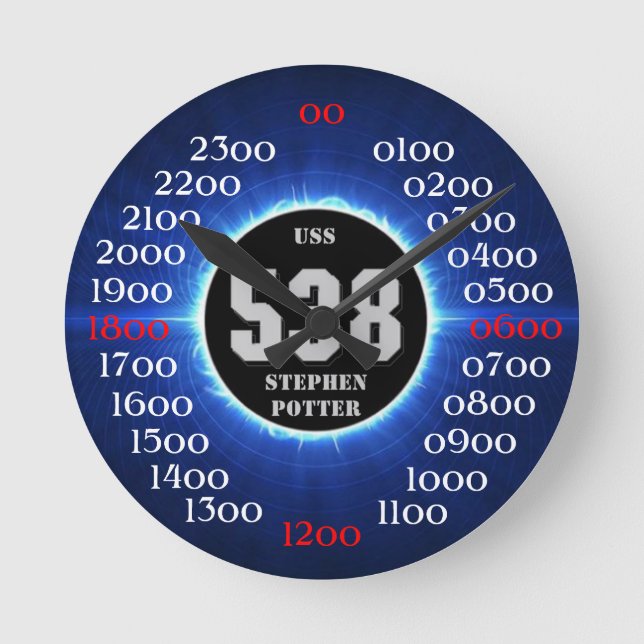 Horloge Ronde USS Stephen Potter (Recto)