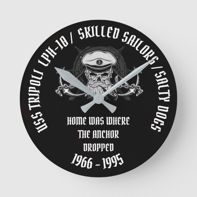 HORLOGE RONDE USS TRIPOLI (Recto)