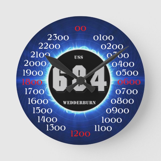 Horloge Ronde USS Wedderburn (DD-684) (Recto)