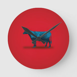 Horloge Ronde Vache sainte… Série de la ferme No.1