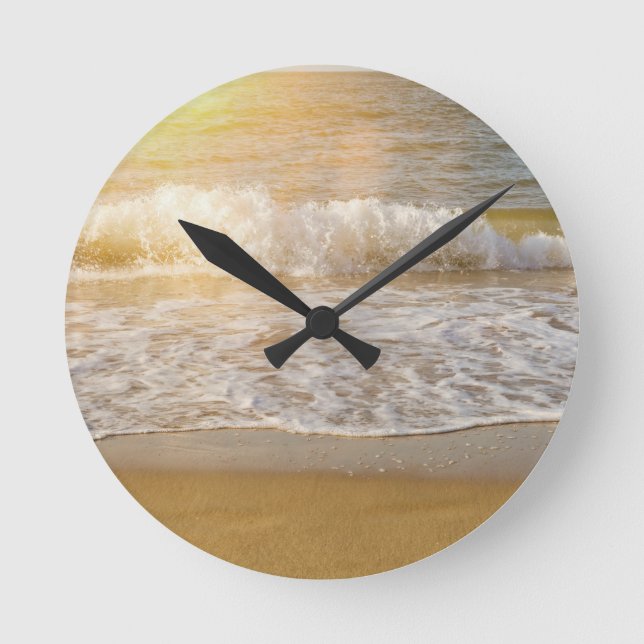 Horloge Ronde Vague au soleil   - (Recto)