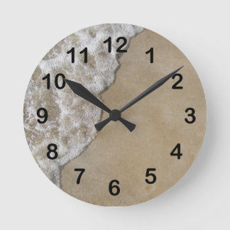 Horloge Ronde Vague du lac Michigan sur la plage