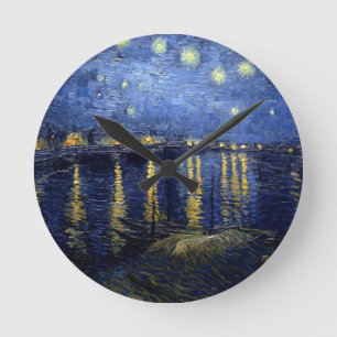 Horloge Ronde Van Gogh Starry Night Over Rhone