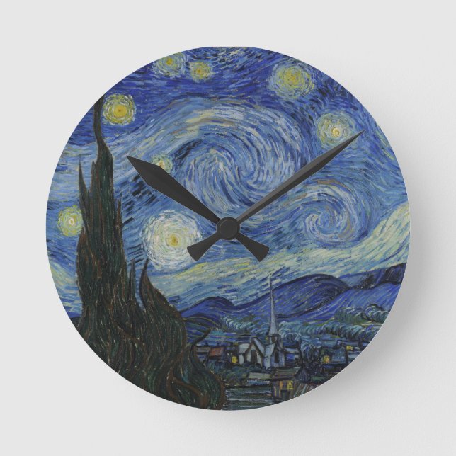 Horloge Ronde Van Gogh Starry Night Wall Clock (Recto)