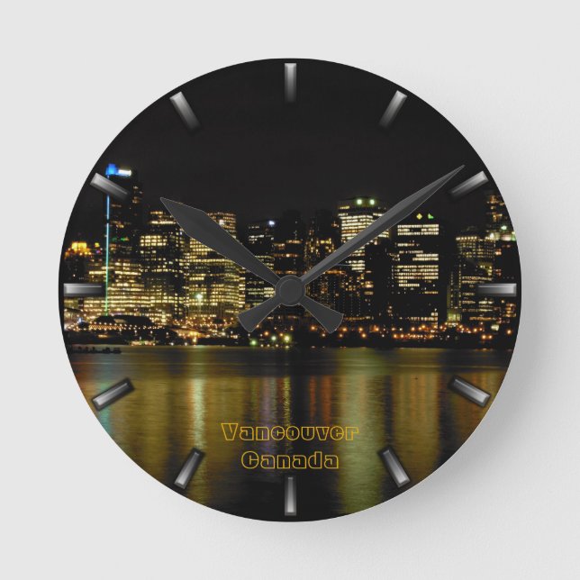 Horloge Ronde Vancouver Clock Toxits Decor Vancouver Wall Clock (Recto)