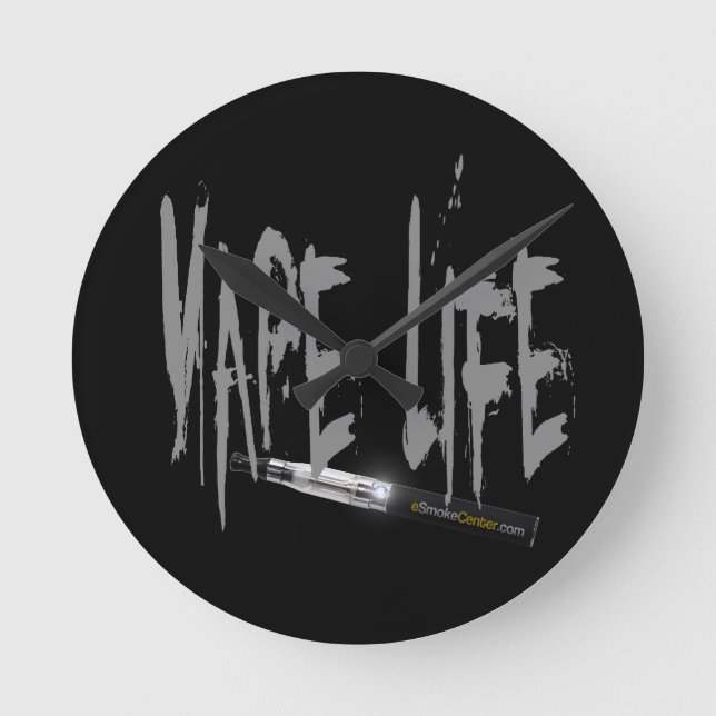 Horloge Ronde Vape Life ! (Recto)