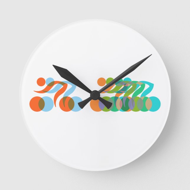 Horloge Ronde Vélo freak (Recto)
