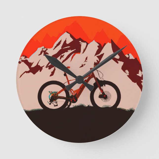 Horloge Ronde Vélo Mountain Adventure (Recto)