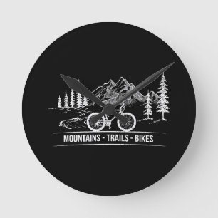 Horloge Ronde Vélos Mountain Trail - Vélo cycliste Rider