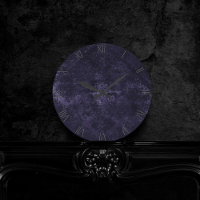 Velvety Midnight Damask | Indigo Purple Grunge