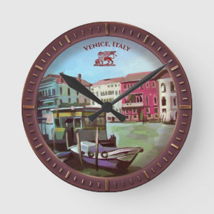 Horloge Ronde Venise (IT) - Station de bateau sur Grand Canal