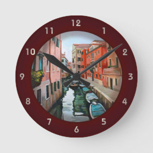 Horloge Ronde Venise, Italie - Canal de navigation