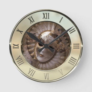 Horloge Ronde Venise, Italie (IT) - masque mystérieux de