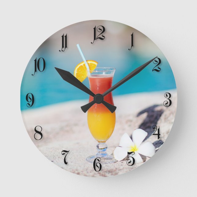 Horloge Ronde Verre de cocktail (Recto)