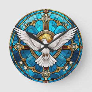 Horloge Ronde Verre de la Croix-Chrétienne