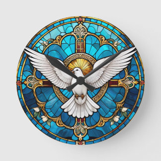 Horloge Ronde Verre de la Croix-Chrétienne