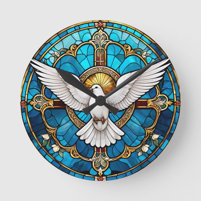 Horloge Ronde Verre de la Croix-Chrétienne (Recto)