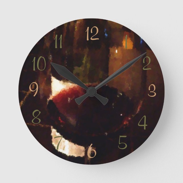 Horloge Ronde Verre de vin (Recto)