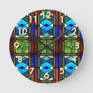 Horloge Ronde Verre souillé