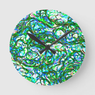 HORLOGE RONDE VERT