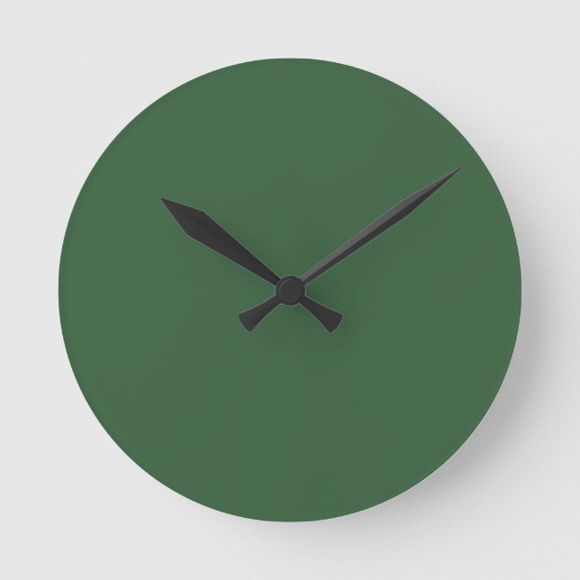 Horloge Ronde Vert Chasseur (Recto)