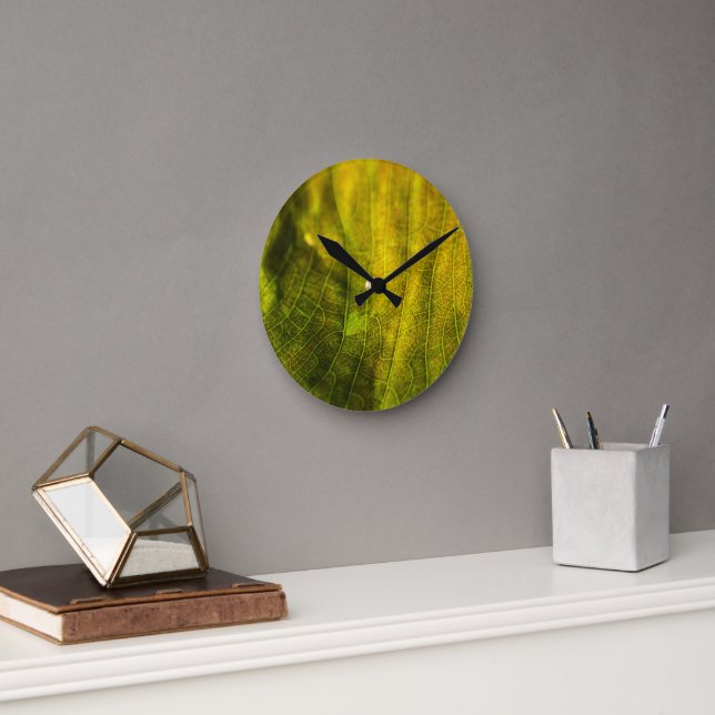 Horloge Ronde Vert Jaune (Bureau)