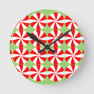 Horloge Ronde vert menthe poivrée