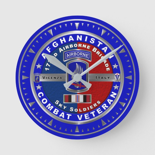 Horloge Ronde Vétéran de la 173e brigade aéroportée en Afghanist (Recto)