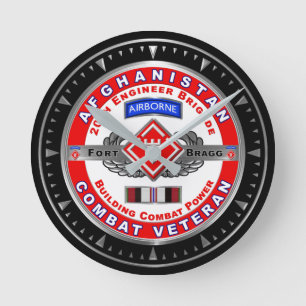 Horloge Ronde Vétéran de la 20e brigade du génie en Afghanistan