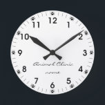 Horloge Ronde Veterinarian Vet Animal Pet Store Clinic<br><div class="desc">Ce design a été créé par art numérique et peut être personnalisé dans la zone fournie par le changement de la photo et/ou du texte. Vous pouvez également le customiser en choisissant l'option cliquer pour customiser une autre option et supprimer ou modifier la couleur de l'arrière - plan, ajouter du...</div>