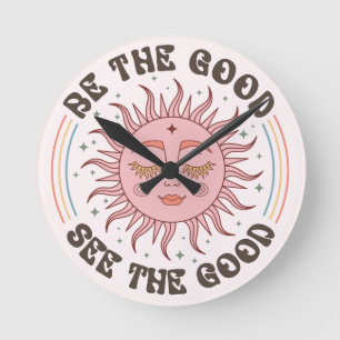 Horloge Ronde Vibes positives