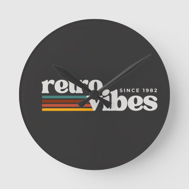 Horloge Ronde vibes rétro  (Recto)