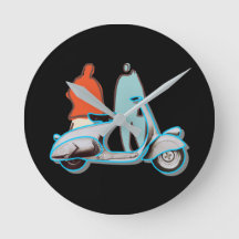 Vibrant Artsy Retro Italien Pop Art Moteur Scooter