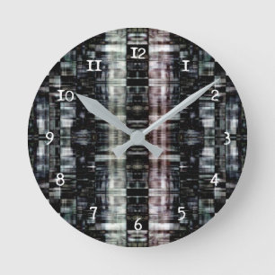 Horloge Ronde Ville Abstraite la nuit