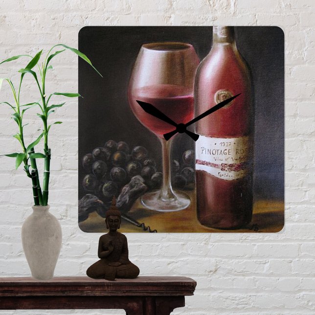 Horloge Ronde Vin rouge (Créateur téléchargé)