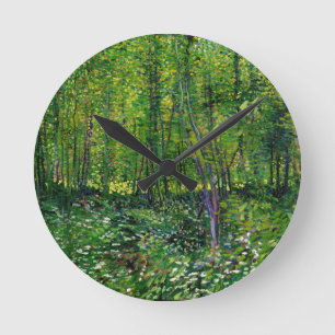 Horloge Ronde Vincent Van Gogh Arbres Et Sous-Croissance