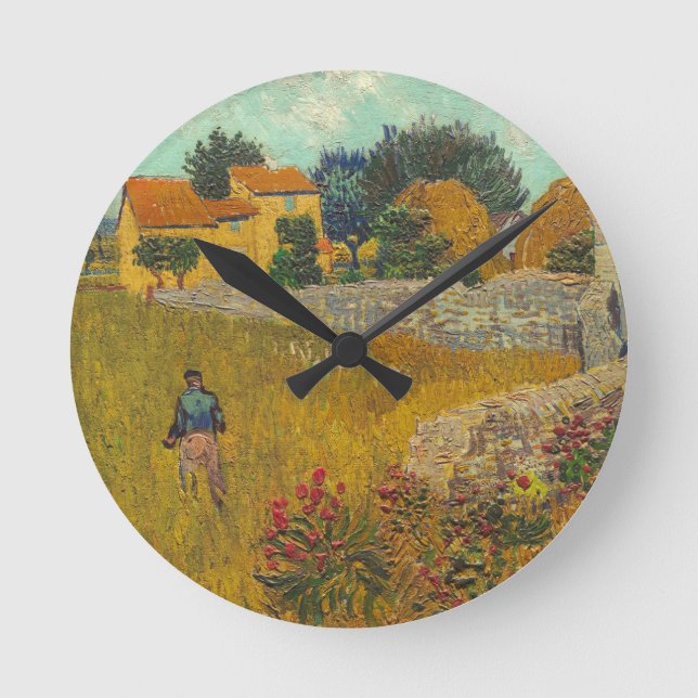 Horloge Ronde Vincent van Gogh | Farmhouse en Provence (Recto)