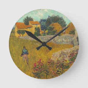 Horloge Ronde Vincent van Gogh   Farmhouse en Provence