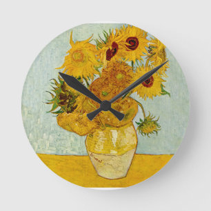 Horloge Ronde Vincent van Gogh Sunflowers