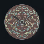 Horloge Ronde Vins Roses des yeux mystiques Boho magique coloré<br><div class="desc">Ce motif fait main fait un design génial pour votre maison. Consultez mon magasin pour en savoir plus ou faites-moi savoir si vous voulez quelque chose de personnalisé!</div>