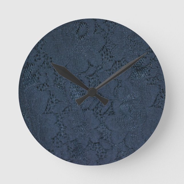 Horloge Ronde Vintage Blue Lace (Recto)