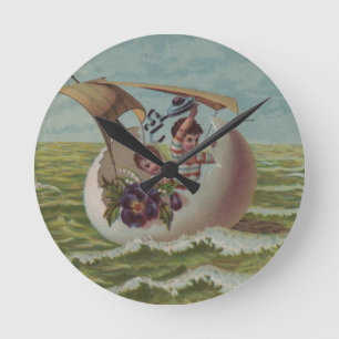 Horloge Ronde Vintage Easter