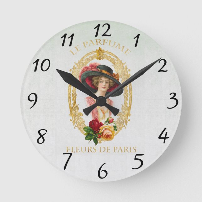 Horloge Ronde Vintage French Clock (Recto)