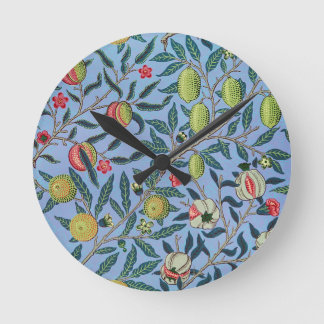 Horloge Ronde Vintage Fruit Pomegranate Ornament Illustration