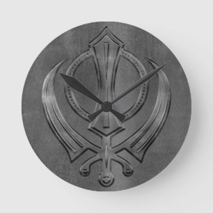 Horloge Ronde Vintage metal gold Khanda