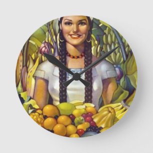 Horloge Ronde Vintage Mexique Travel Tourisme Publicité